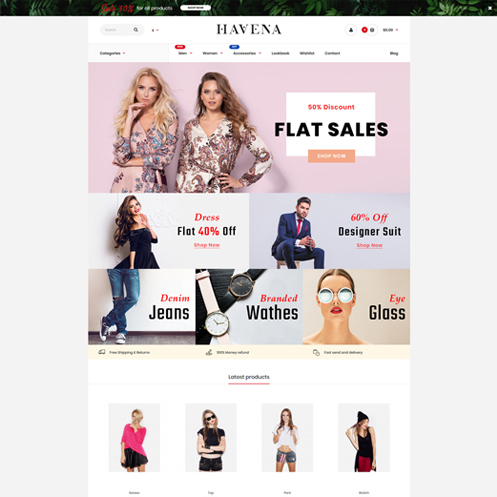 Havena Fashion Responsive Opencart 3.x Theme