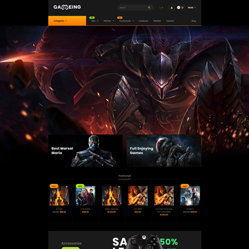 Gameing Game Responsive Opencart 3.x Theme