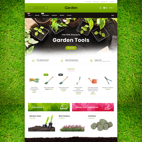 Garden Tools Multipurpose Responsive Opencart 3.x Theme