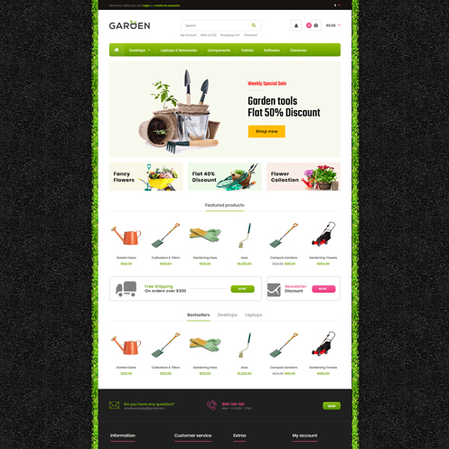 Garden Tools V2 Multipurpose Responsive Opencart 3.x Theme