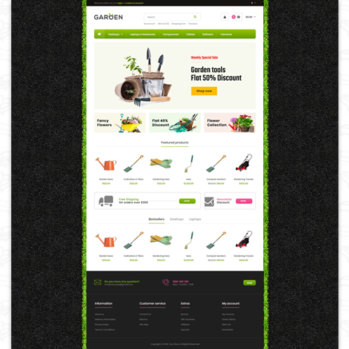 Garden Tools V2 Multipurpose Responsive Opencart 3.x Theme