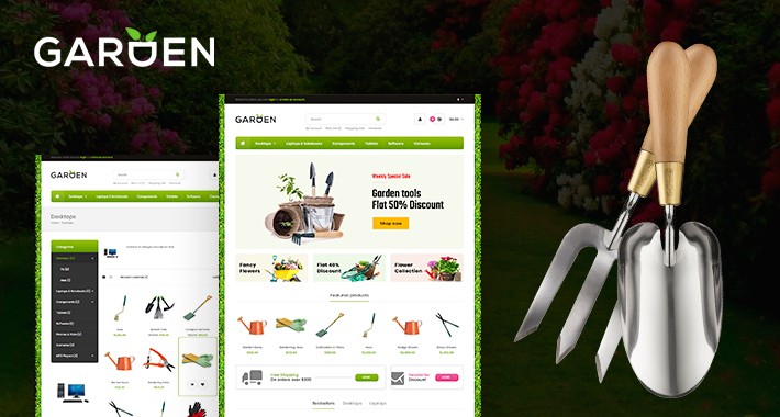 Garden Tools OpenCart  Theme