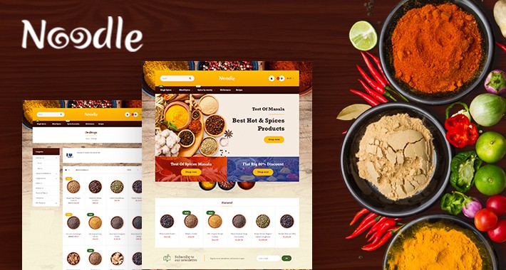 Noodle Spices  Multipurpose Responsive Opencart 3.x Theme