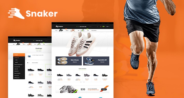Snakers  Shoes  OpenCart MultiPurpose Responsive Theme